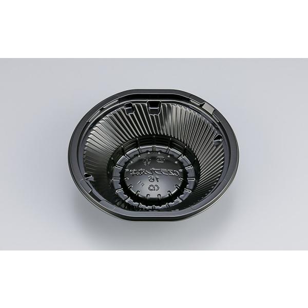 【蓋付き】CZラプレ丸丼16  BS(黒) 【本体800枚・蓋800枚セット】